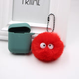 Spirited Away Dust Elf briquettes keychain pendant plush round student bag key pendant gift - V.I.P Digital Presence