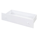 L-shaped Space-Saving Twin Loft and Twin Platform Bed with 7 Drawers and Full Guardrails(WHITE) - V.I.P Digital Presence