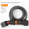1.2M/1.8M Bike Lock Anti-theft 5 Digit Combination Password Security Lock With LED Light MTB Road Bike Steel Cable Bicycle Lock - V.I.P Digital Presence