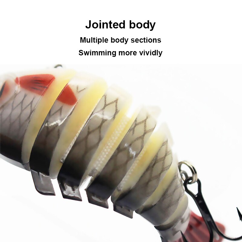 Multi Jointed Fishing Lure Sinking Artificial Wobbler Bait Hard Bait Swimbait 10cm/15.7g Fishing Tackle 7 Sections Crankbait - V.I.P Digital Presence