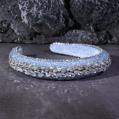 Colored diamond sponge Baroque vintage headband - V.I.P Digital Presence