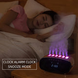 Music Clock Humidifier Colorful Volcano Light Timer for Bedroom Home Yoga Office Flame Humidifier Ultrasonic Essential - V.I.P Digital Presence