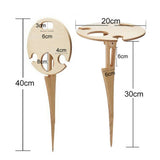 Outdoor Wine Table Foldable Round Desktop Mini Wooden Picnic Table Easy To Carry Wine Rack Support - V.I.P Digital Presence