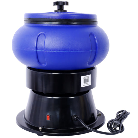 Electric 18 Lbs Vibratory Tumbler Vibratory Tumbler Bowl for Polishing Metal - V.I.P Digital Presence