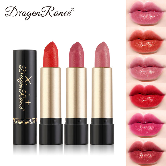 Gilt Pearlescent Dragon Fruit Peach Pink Lipstick Slightly Flashing Lipstick Moisturizing And Shining With Fine Flashing Bean Paste Mermaid - V.I.P Digital Presence
