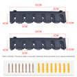 1pc 6-hole fishing rod wall mount, vertical/horizontal display frame - V.I.P Digital Presence