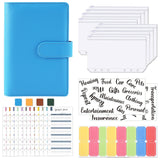A6 Loose-Leaf Binder Budget Book Macaron Notebook Leather PU Loose-Leaf Book Cash Budget Handbook - V.I.P Digital Presence