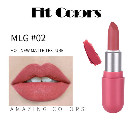 Fit Colors Mini Capsule Matte Lipstick Matte Velvet Does Not Fade Portable Mini Lipstick - V.I.P Digital Presence