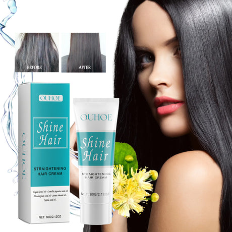 Straightening Hair Cream, Repair Damaged Dry Split Hair Smoothing Straightening Mask - V.I.P Digital Presence