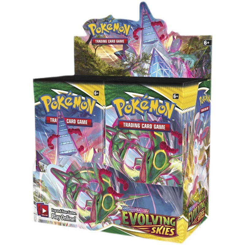 Tarjeta Pokémon Versión en inglés Caja de mejora de tarjetas Pokémon Caja ciega Bolsa de tarjetas para robar