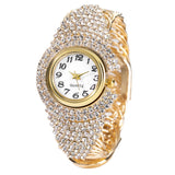 Fashion New Cross border Personality Trend Versatile Women's Diamond Bracelet Quartz Watch Necklace Ring Earring Set - V.I.P Digital Presence