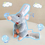 Muñeco de peluche súper lindo de Ratatouille con imán que se puede sentar en el hombro, caricatura Qi Xun