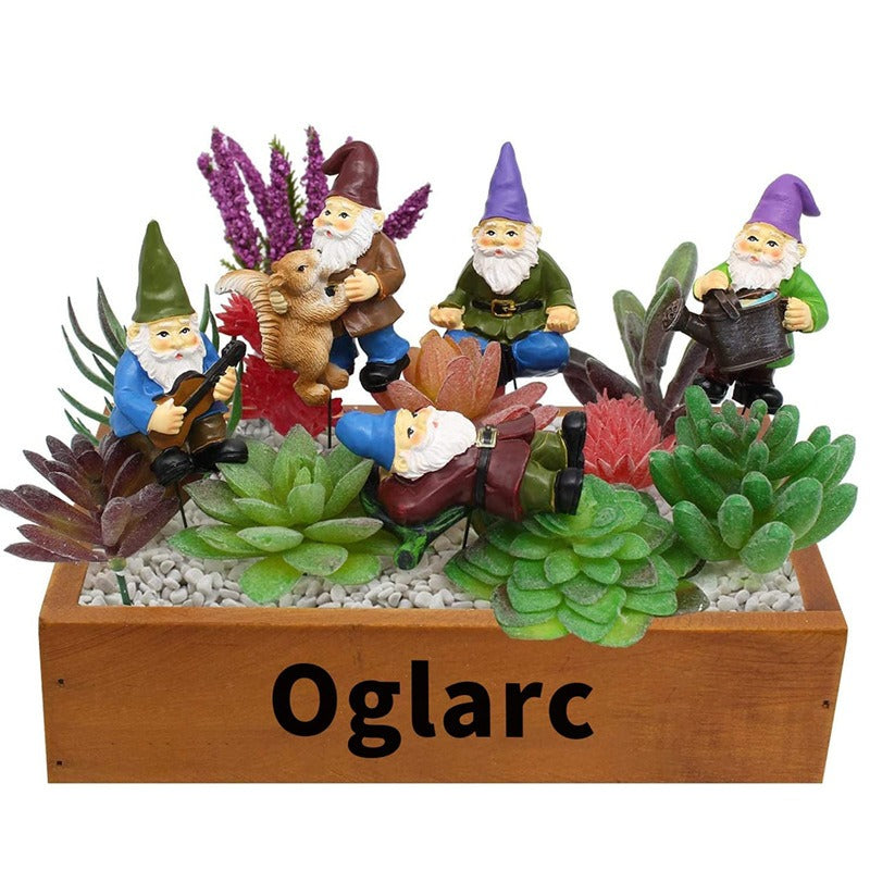 Resin Dwarf Flower Plantation Garden Fairy Potted Plant Insert - V.I.P Digital Presence