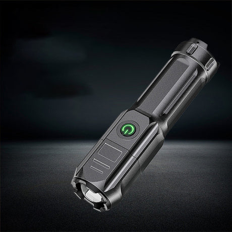 New Telescopic Zoom Glare Flashlight USB Charging Compact Portable Spotlight Long-Range Floodlight Outdoor Lighting - V.I.P Digital Presence