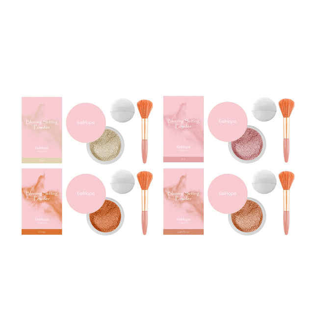 Setting powder with brush， Natural Makeup Light, Delicate Breathable Fit Dry And Wet Dual Use Powder Lasting Makeup - V.I.P Digital Presence