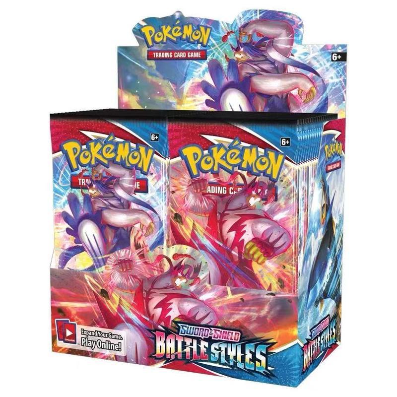 Tarjeta Pokémon Versión en inglés Caja de mejora de tarjetas Pokémon Caja ciega Bolsa de tarjetas para robar