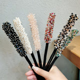 Wedding Bridal Rhinestone Pearl Flower Clear Crystal Handmade Maruko Hair Pins Clips Bridesmaid Hairwear Jewelry Hair Accessory - V.I.P Digital Presence