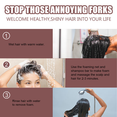 Polygonum Polygonum White Turn Black Shampoo Deep Cleansing Soft Nourishing Solid Black Hair Shampoo Soap - V.I.P Digital Presence