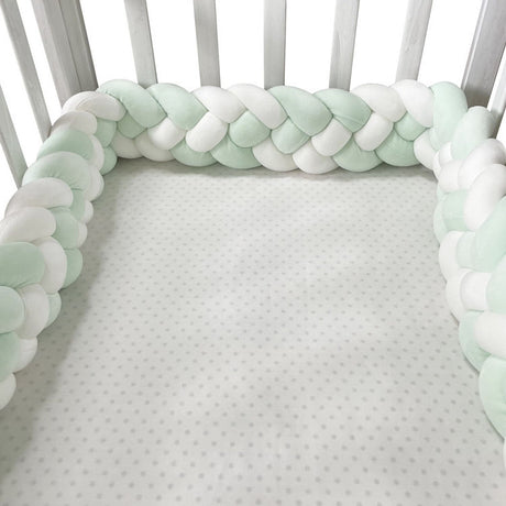 Woven baby bed surround anti-collision strip four strand Fried Dough Twists braid wrapped around the bed surround ins baby child - V.I.P Digital Presence