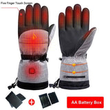 Intelligent Heating Gloves Full Fat Touch Screen Warm Waterproof Outdoor Motor Sports Electric Heating Ski Gloves - V.I.P Digital Presence