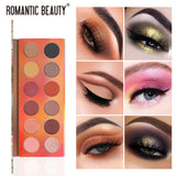Romantic Beauty 12 Color Dazzle Eye Shadow Plate Pearlescent Matte Finish Eye Shadow Makeup - V.I.P Digital Presence