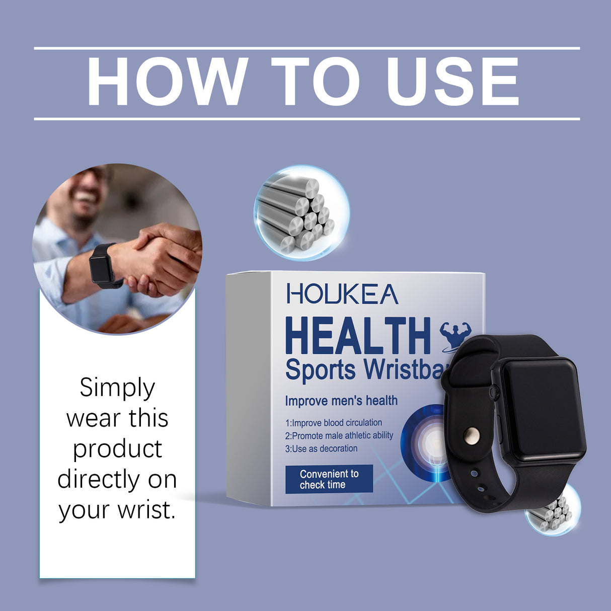 Men's Health Exercise Wristband - V.I.P Digital Presence