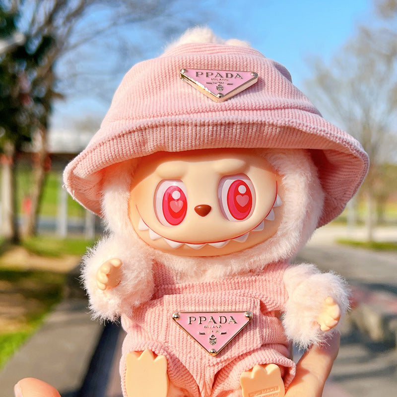 [Clothes Only]  corduroy For Labubu Doll Clothing Set Hat 17cm Clothes Shoes Doll DIY Accessories Training Sitting Party Games Toys Gifts - V.I.P Digital Presence