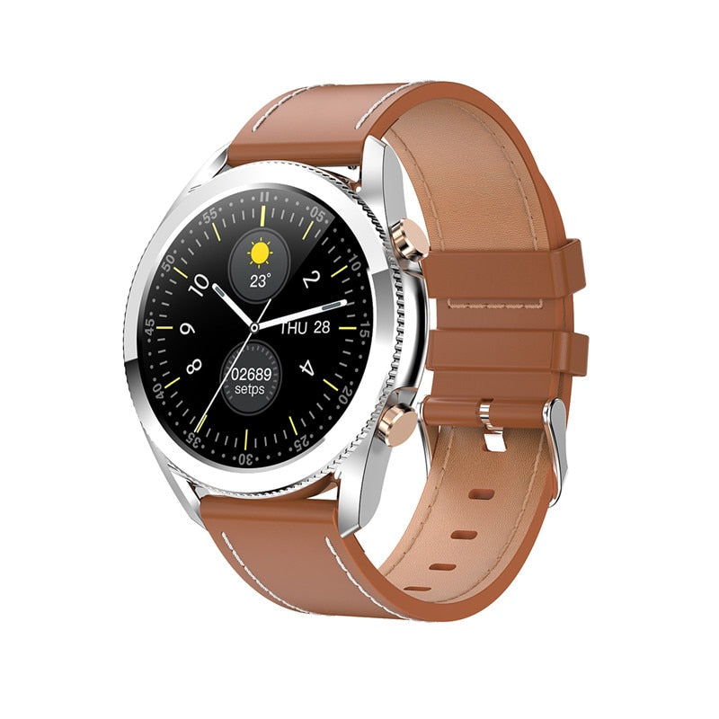 Reloj inteligente deportivo con Bluetooth para hombre y mujer, resistente al agua, con control del tiempo y pantalla táctil, compatible con Android, iOS y Samsung.