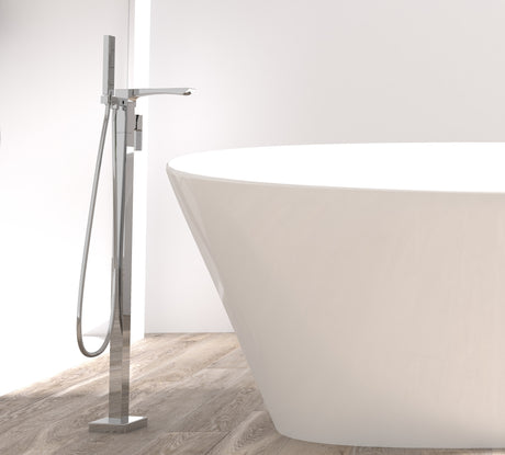 Single Handle Floor Mounted Freestanding Tub Filler - V.I.P Digital Presence