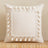 Tassels Cushion Cover 45x45cm Beige White Pillow Covers Decorative Pillow Case Square Home Boho Decor Macrame Pillowcase - V.I.P Digital Presence
