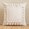 Tassels Cushion Cover 45x45cm Beige White Pillow Covers Decorative Pillow Case Square Home Boho Decor Macrame Pillowcase - V.I.P Digital Presence