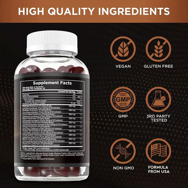 Mushroom Gummies Brain Booster Lion Mane Mushroom Gummies - V.I.P Digital Presence