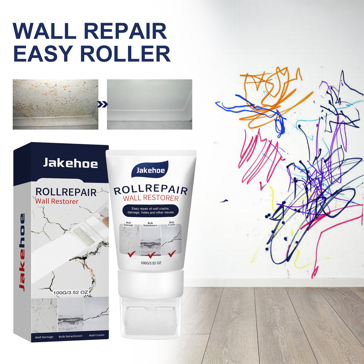 Wall Repair Paste Household White Wall Renovation Repair Paste Moisture Resistant Mildew Waterproof Interior Wall Repair - V.I.P Digital Presence