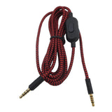 Audio cable suitable for Logitech GPRO X G233 G433 Alpha Red Black Braided Gaming Earphone Cable - V.I.P Digital Presence
