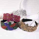 Handmade Heavy Craft Inlaid Water Diamond Rice Ball Head Hoop - V.I.P Digital Presence