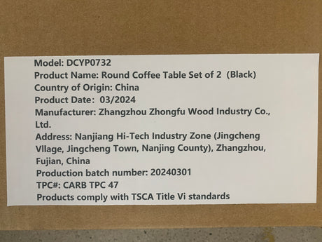 A set of nested coffee tables, 27.6-inch round coffee table, wooden marble patterned tabletop, sturdy metal frame (black) - V.I.P Digital Presence