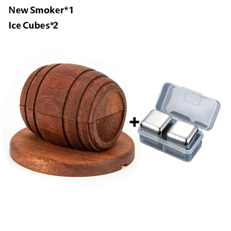 New Barrel Cocktail Smoking Kit with Wood Chips 4 Flavors Old Fashioned Drink Smoker Infuser for Bar Drinks Kitchen - V.I.P Digital Presence