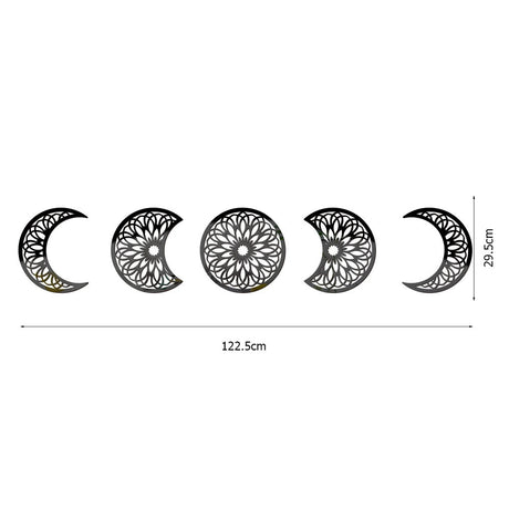 3D Stereoscopic Moon Phase Change Acrylic Mirror Surface Sticker Home Decoration Self-Adhesive Wall Sticker - V.I.P Digital Presence