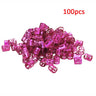 100 Pcs/set 7 Colors Mixed Beads Adjustable Hair Braids Dreadlock Beads Adjustable Hair Braid Rings Cuff Clips Tubes Jewelry - V.I.P Digital Presence