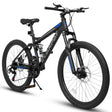 A2660 Ecarpat Mountain Bike 26 inch Wheel Carbon Steel Frame Disc Brake Thumb Shift Front Fork Rear Shock Absorber Bicycle - V.I.P Digital Presence
