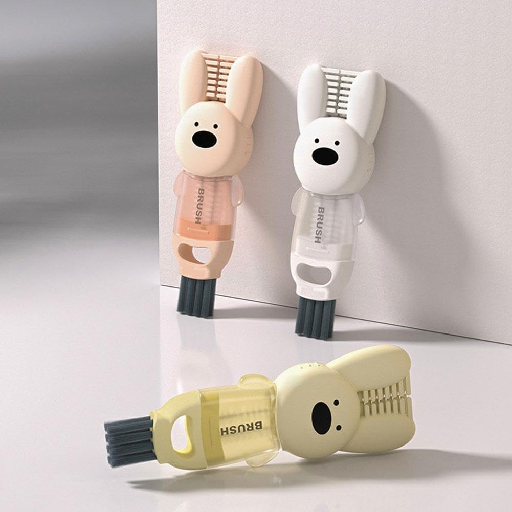 Rabbit cup lid brush four in one insulated water cup brush milk bottle pacifier cup mouth gap cleaning brush - V.I.P Digital Presence