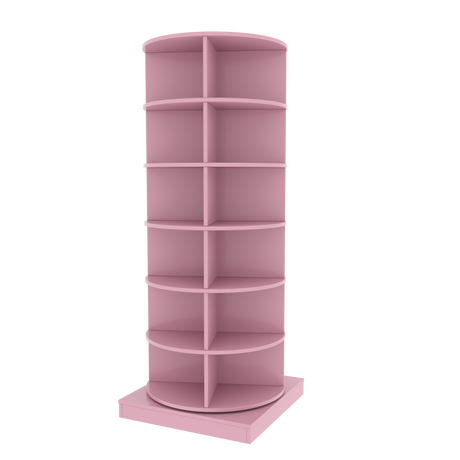 Pink 360 Rotating shoe cabinet 6 layers - V.I.P Digital Presence