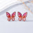 Alloy Inlaid Rhinestone Butterfly Earrings - V.I.P Digital Presence