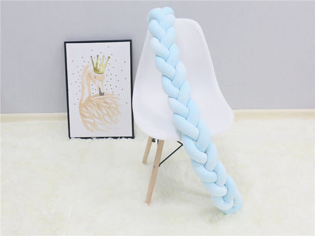 1Pcs 1M/2M/3M Baby Handmade Nodic Knot Newborn Bed Bumper Long Knotted Braid Pillow Baby Bed Bumper Knot Crib Infant Room Decor - V.I.P Digital Presence
