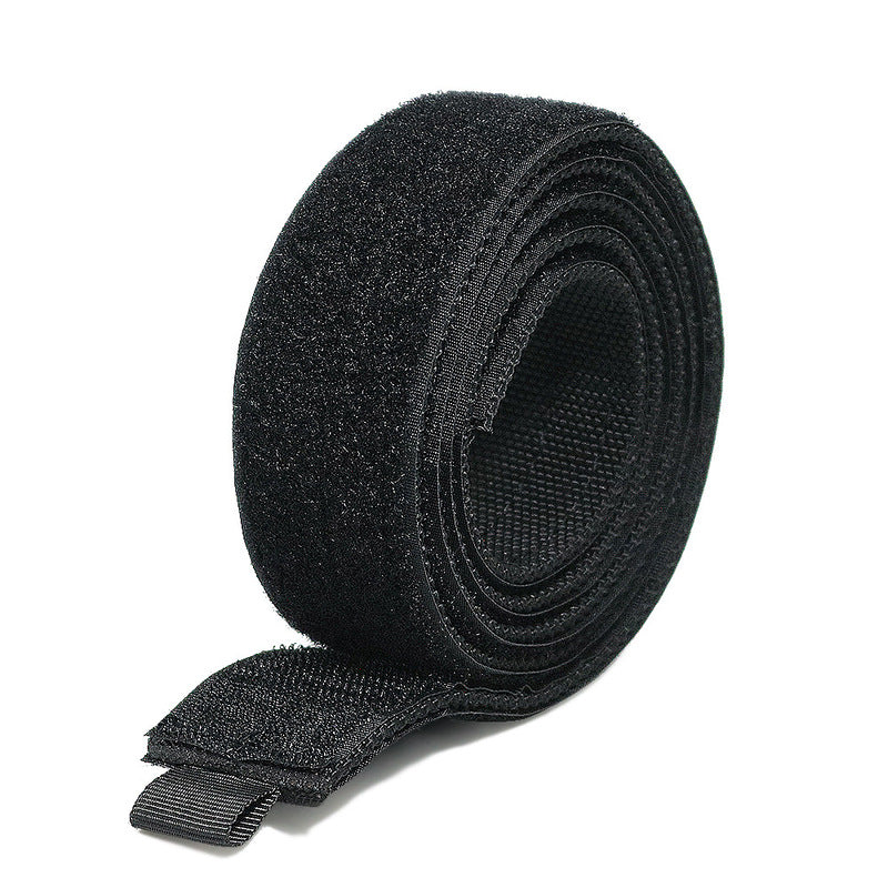 Tactical Inner Belt, Duty Nylon Hook - Loop Adjustable Black Waist Belt