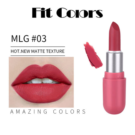 Fit Colors Mini Capsule Matte Lipstick Matte Velvet Does Not Fade Portable Mini Lipstick - V.I.P Digital Presence