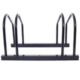 2 bicycle parking racks 22-28 inch wheel supports, maximum tire width 2.15 inches, black painted - V.I.P Digital Presence