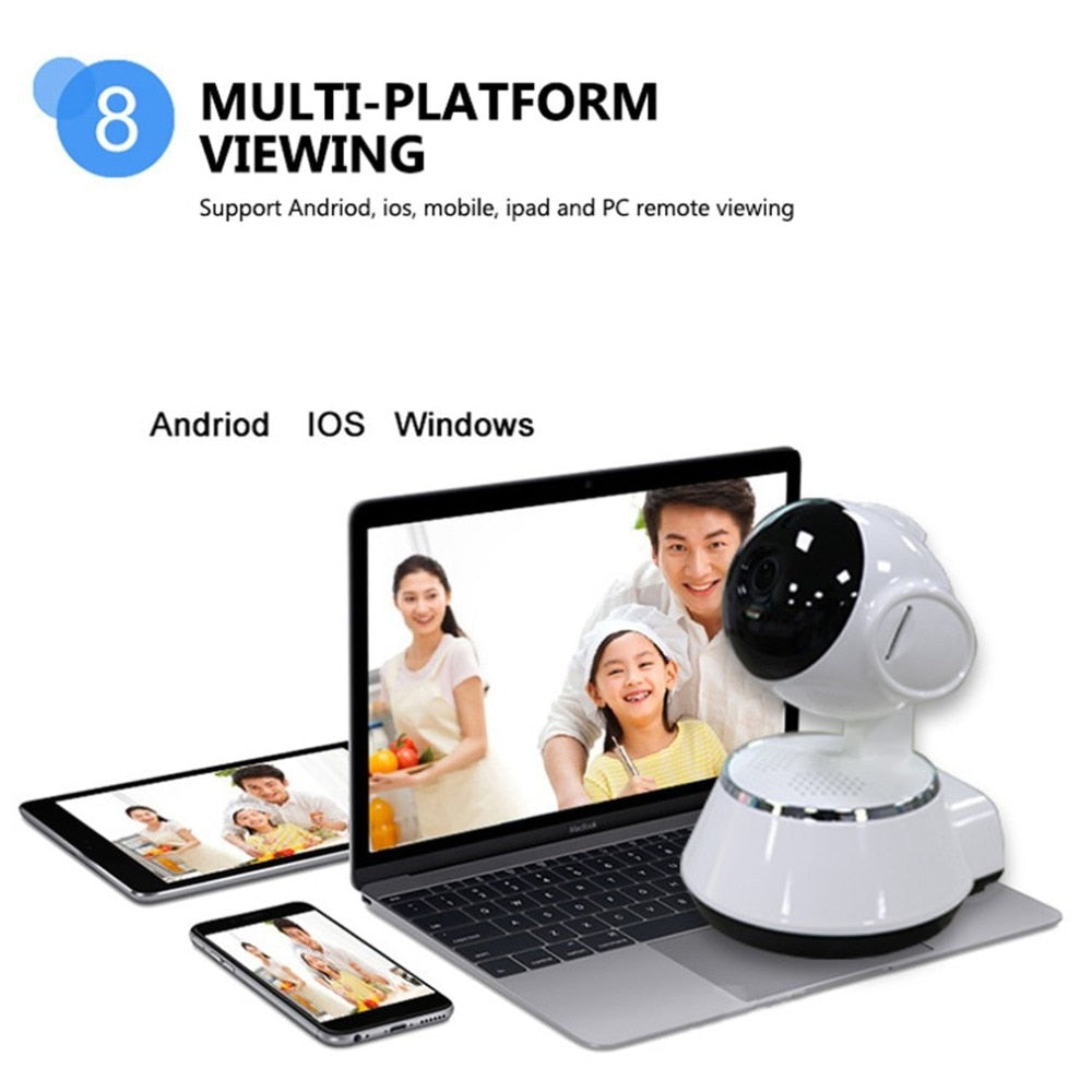 Baby Monitor Portable WiFi IP Camera 720P HD Wireless Smart Baby Camera Audio Video Record Surveillance Home Security Camera - V.I.P Digital Presence