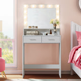 Makeup Vanity Desk with Mirror & Light - V.I.P Digital Presence
