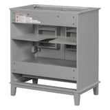 30 inch bathroom vanity no sink  base only gray - V.I.P Digital Presence